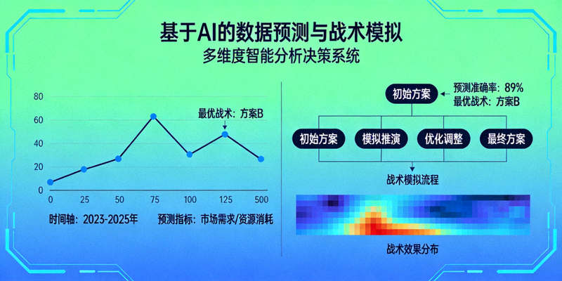 基于AI的数据预测与战术模拟可视化图表